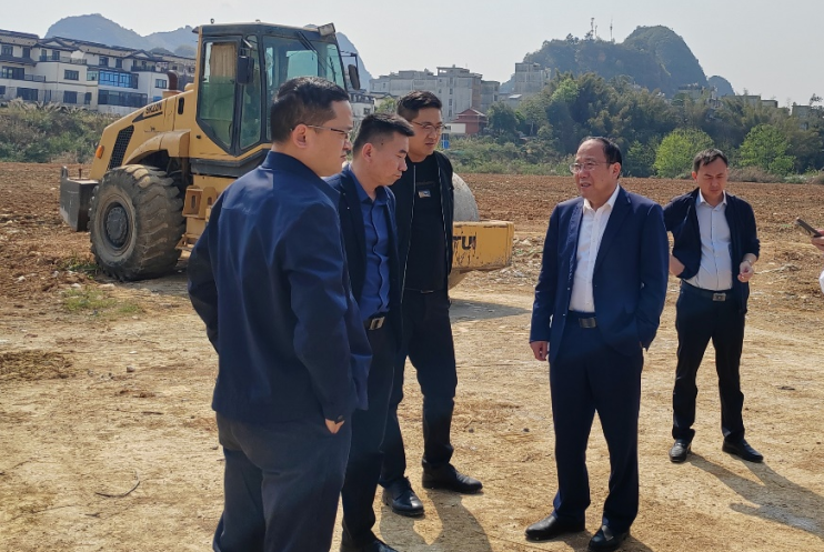 公司總經理、黨委副書記李明華到靖西項目檢查指導工作