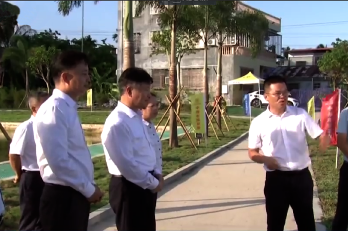 海南省省長劉小明一行到田滾河河口（保亭）生態(tài)修復工程調(diào)研指導工作