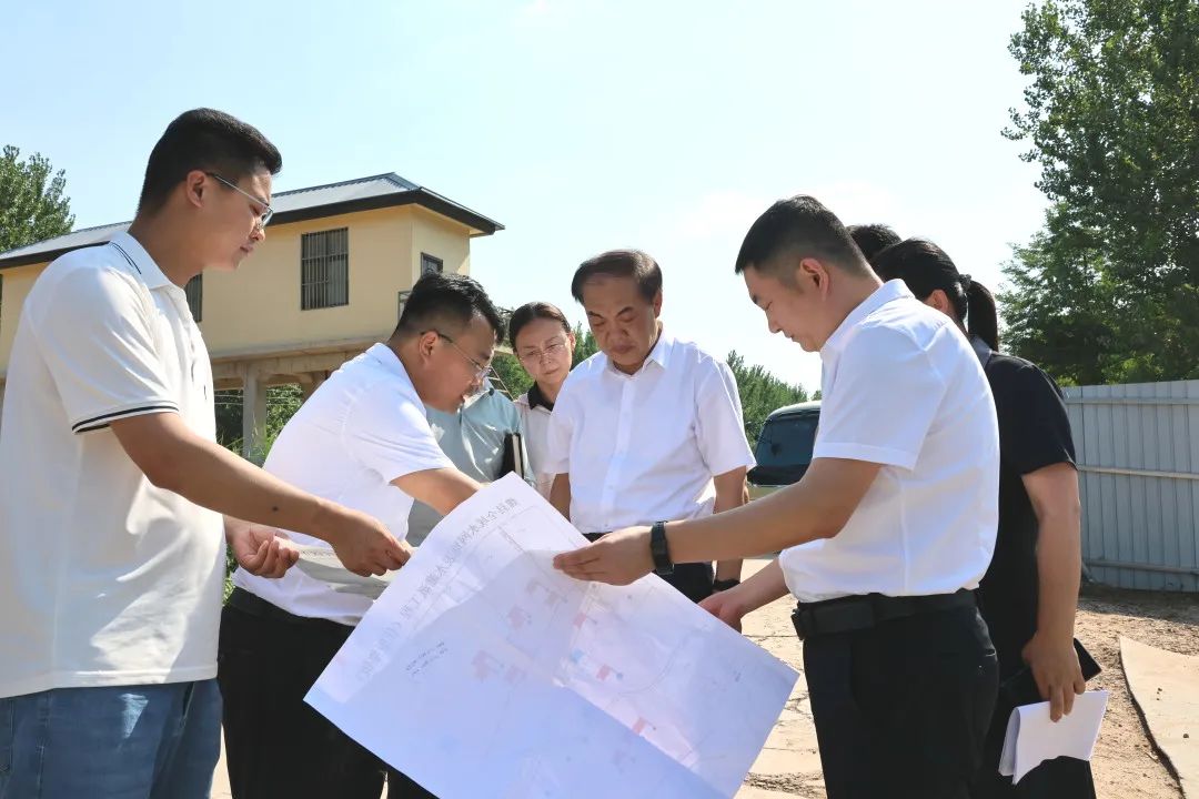 魏縣縣委書記蘇雷芳到全域水網地表水灌溉工程項目調研指導工作