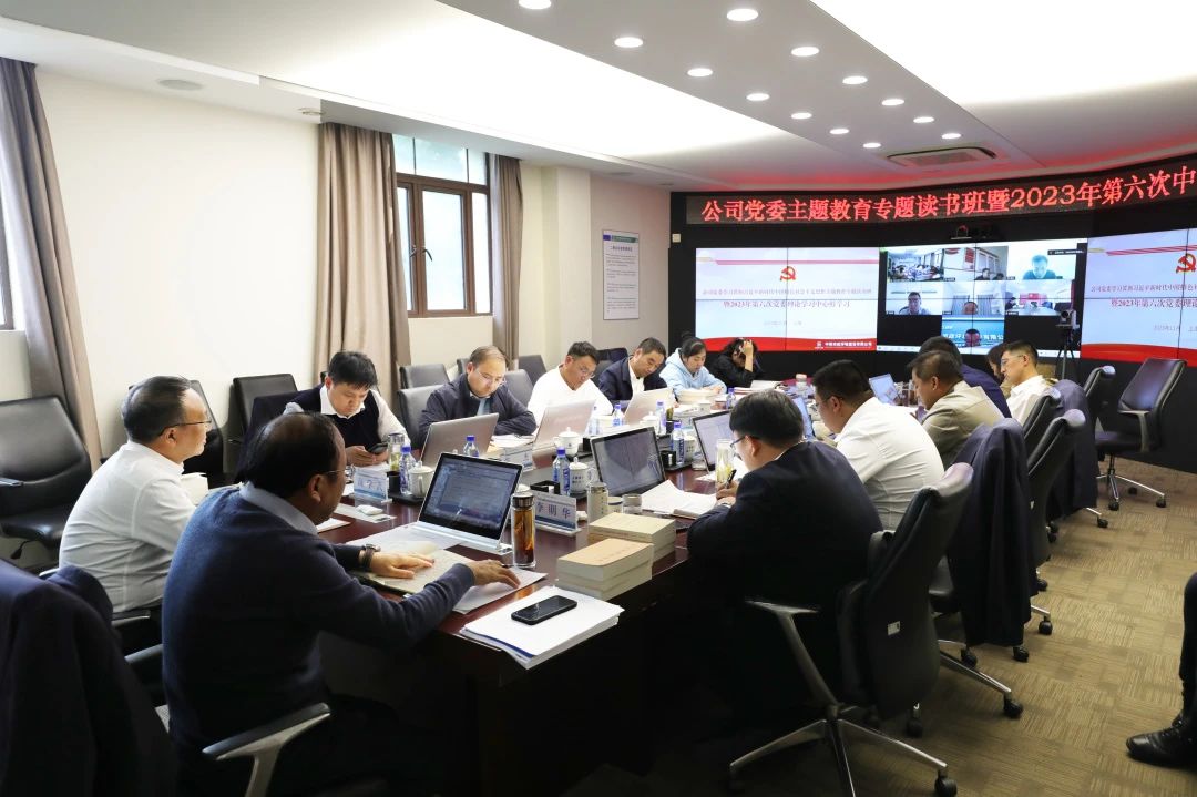 主題教育丨公司黨委開展主題教育讀書班暨2023年第六次黨委理論學習中心組學習