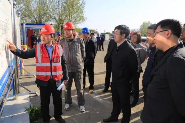 沈陽市副市長于振明調研考察市政公司承建的沈陽西部污水處理廠工程