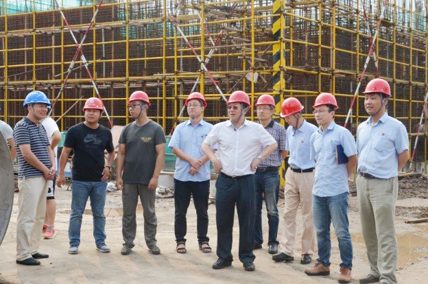 南京水務集團董事長單國平到南京夾江項目檢查指導工作