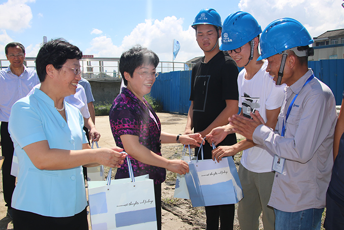 臺州市市委書記陳奕君調研黃巖江口污水廠改擴建工程項目