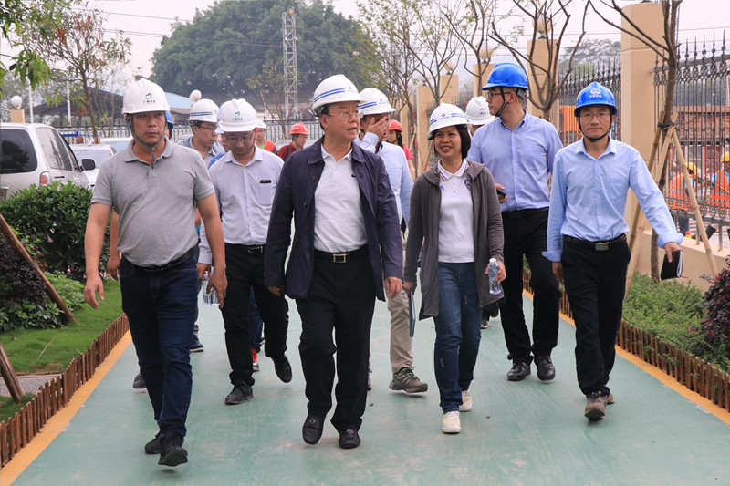 廣州市水務投資集團有限公司董事長范瑞威到廣州瀝滘污水處理廠（EPC）項目檢查指導工作