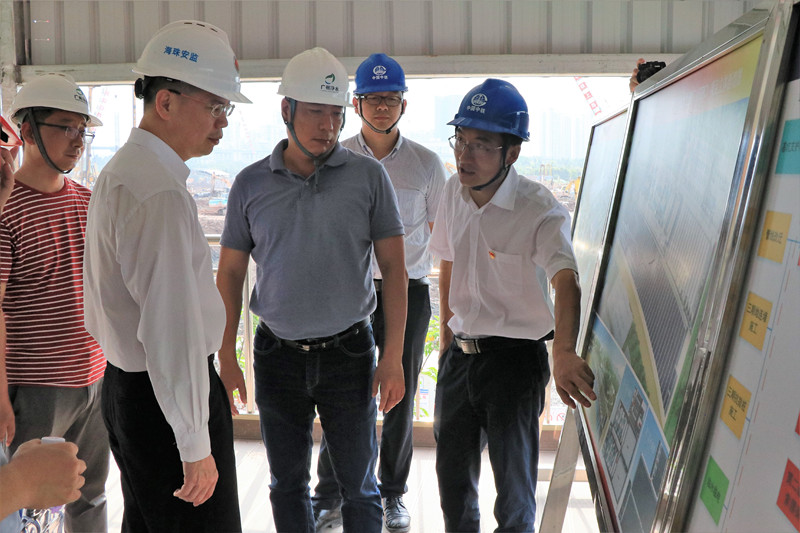 廣州市海珠區區長李海洲一行到廣州瀝滘污水處理廠（EPC）項目檢查指導工作