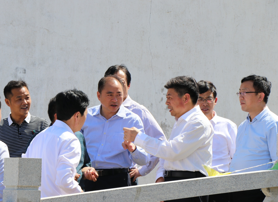 淮安市副市長肖進方到淮安區黑臭水體綜合整治PPP項目檢查指導工作