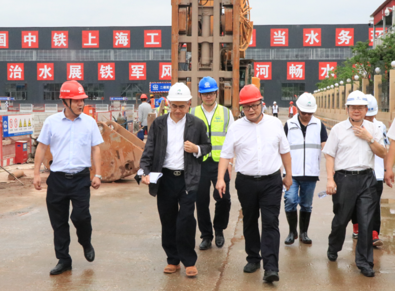廣州市水務局黨組成員黃洪飆一行到廣州瀝滘污水處理廠（EPC）項目檢查指導工作