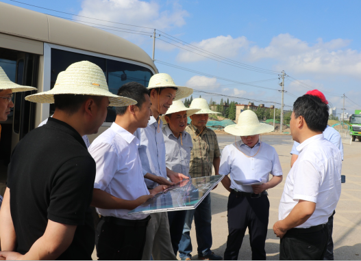 宣城市副市長郭金友一行到宣城市陽德路道路建設工程PPP項目檢查指導工作