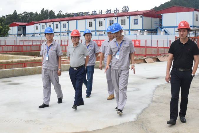 公司總經理鄧永馳到深圳橫嶺水質凈化廠二期提標改造工程檢查指導工作