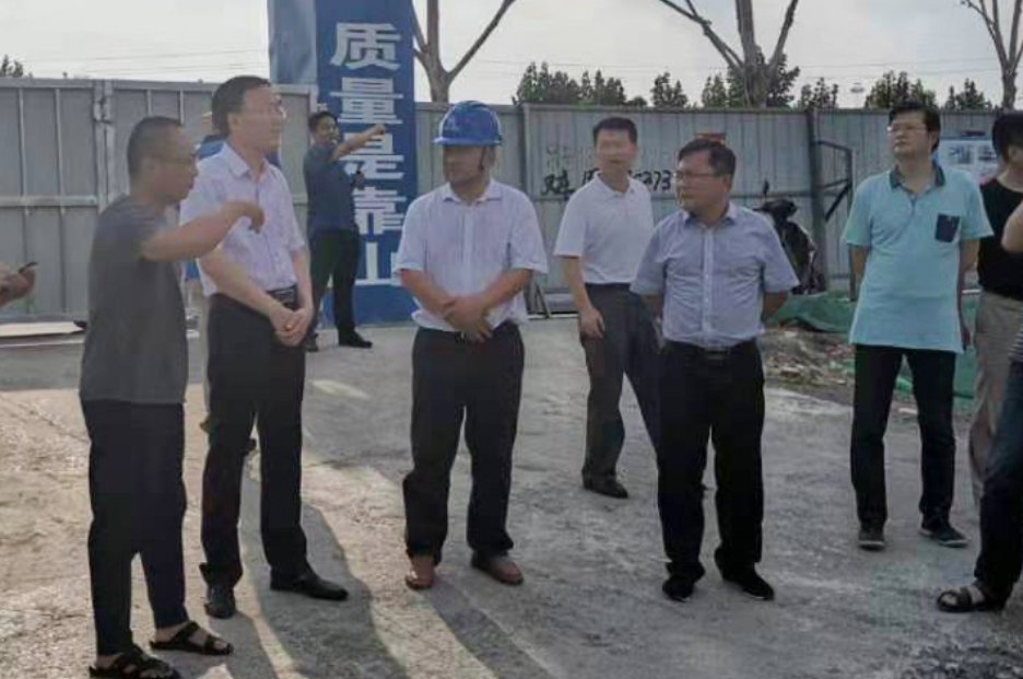 合肥市副市長王民生到合肥蔡田鋪污水處理廠三期工程DBO項目檢查指導工作