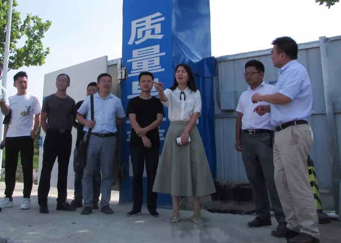 寧國市市政局局長齊鳳麗一行到合肥蔡田鋪污水廠三期工程DBO項目考察交流