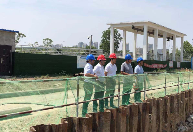 公司總經理鄧永馳到合肥蔡田鋪污水廠三期工程DBO項目檢查指導工作