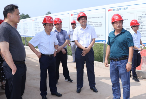 樅陽縣縣長楊如松到樅陽縣農村自來水并網PPP項目檢查指導工作