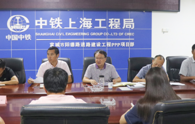 公司黨委書記高學武到宣城市陽德路道路建設工程PPP項目檢查指導工作