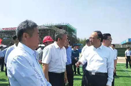 亳州市委書記汪一光、市長杜延安到利辛縣城地表水廠工程項目檢查指導工作