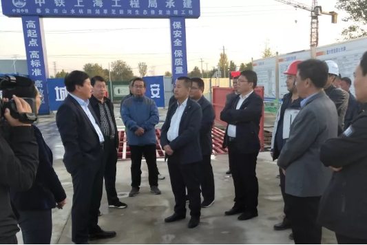山東省政府發展研究中心工作組到泰城水生態環境治理工程PPP項目調研