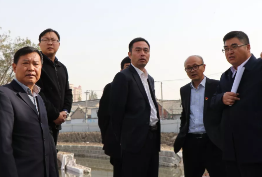 淮安區代區長顏復到淮安區黑臭水體綜合整治PPP項目檢查指導工作
