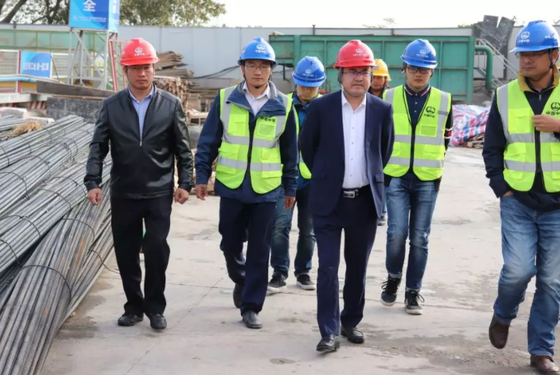 公司總經理鄧永馳到廣州瀝滘污水處理廠（EPC）機電安裝項目檢查指導工作