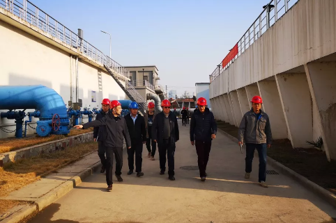 南京水務集團董事長單國平到南京浦口水廠深度處理工程項目檢查指導工作