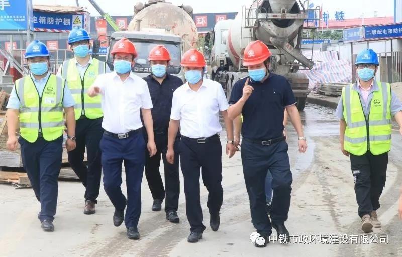 公司總經理鄧永馳到廣州瀝滘污水處理廠（EPC）機電安裝項目檢查指導工作