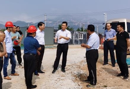 泰安市委副秘書長候紅巖到泰城水生態環境治理工程PPP項目調研指導工作