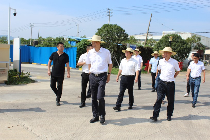 臺州市人大常委會黨組書記、主任元茂榮一行到黃巖江口污水處理廠三期擴建工程PPP項目進行環(huán)保督查