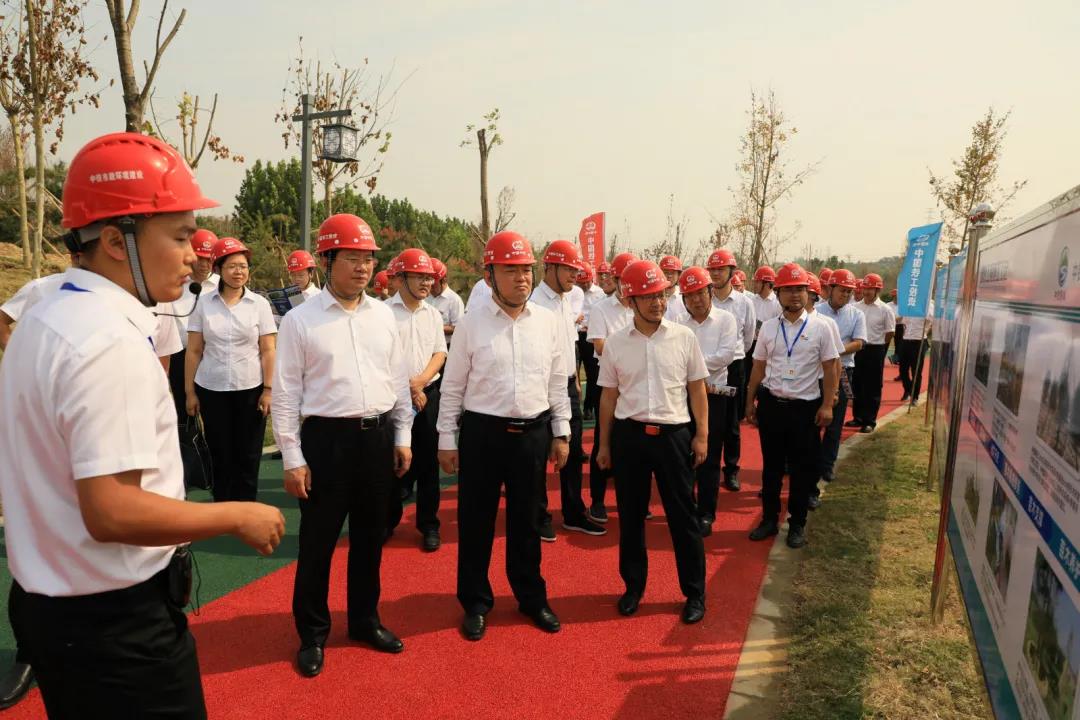 集團公司觀摩團到泰城水生態(tài)環(huán)境治理 工程ppp項目現(xiàn)場參觀指導