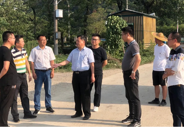 臺州市住建局副書記、副局長施月中到黃巖江口污水處理廠三期擴建工程PPP項目部檢查指導工作