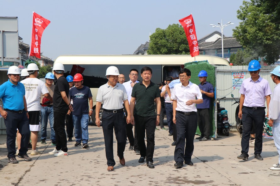 淮安區區委書記張笑到淮安區黑臭水體綜合整治PPP項目視察工作