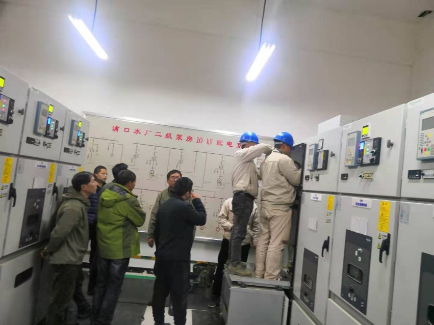 南京浦口水廠改擴建工程項目二泵房（第二路電源）正式供電