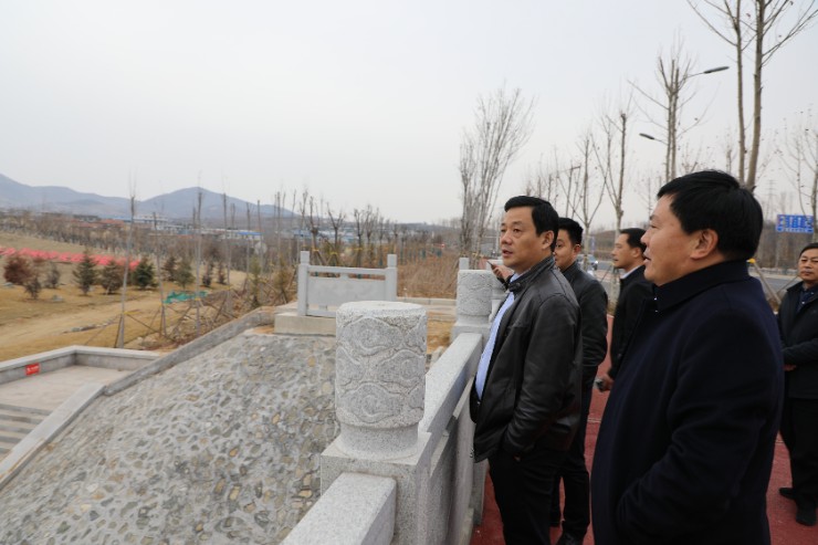 臨沂市政府副秘書長王鑫到山水林田湖草芝田河生態保護修復工程實地考察學習