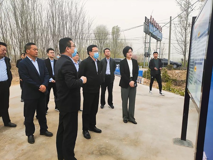 濟寧市副市長任慶虎一行到濟寧市農(nóng)村污水治理EPC項目部檢查調(diào)研