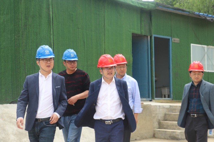 集團公司副總經理、總工程師鄧永馳到武漢繡球山項目檢查指導工作