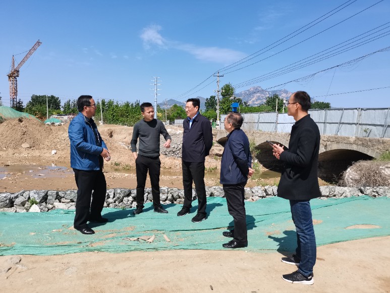 泰安市泰山區政府黨組成員吳杰到芝田河生態保護修復工程考察調研