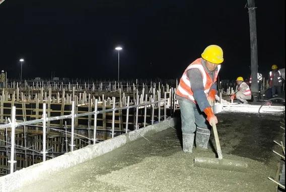 沈陽南部三期污水處理廠擴建工程總承包項目生化池A組池壁順利澆筑完成