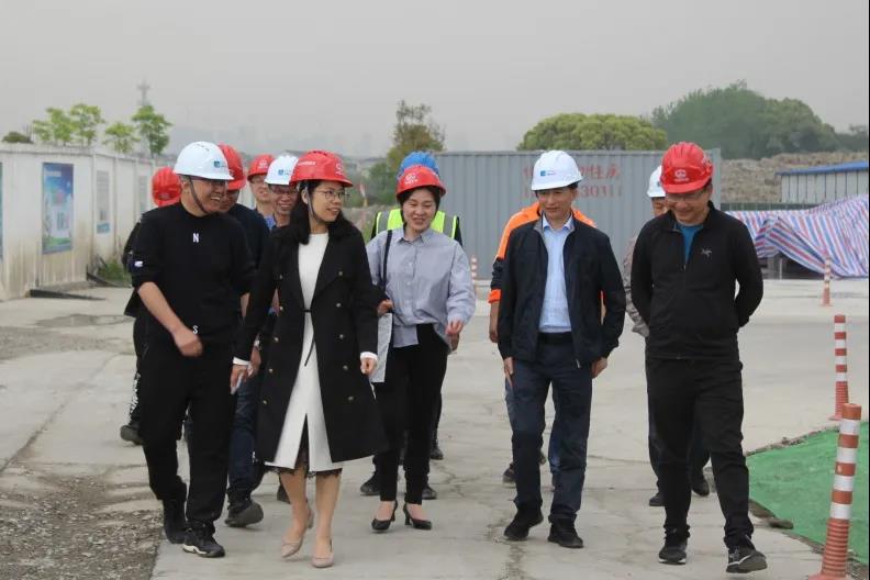 臺州市住建局副局長倪海燕到黃巖江口污水處理廠三期擴建工程PPP項目檢查指導工作