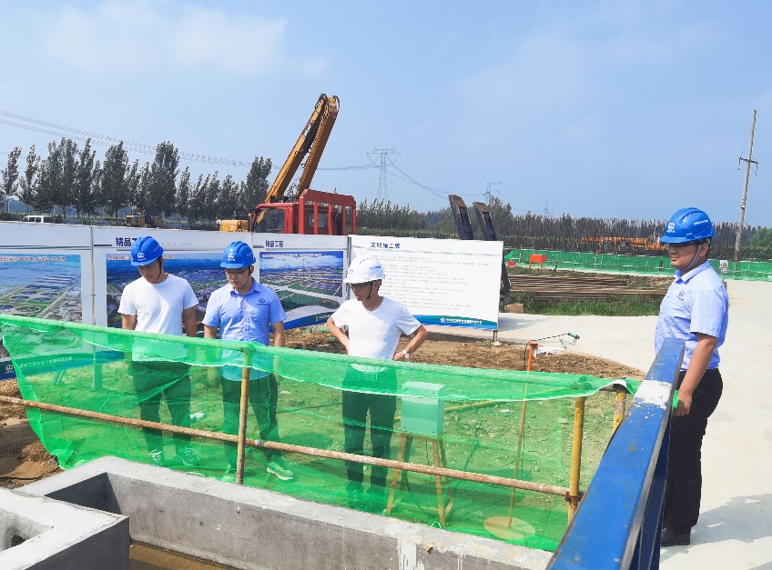 濟寧市農村生活污水治理項目部開展安全質量及標準化建設大檢查