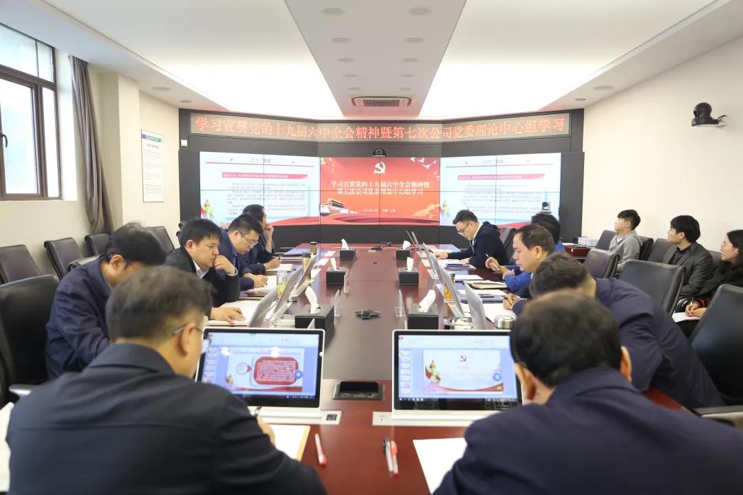 公司黨委學(xué)習(xí)宣貫黨的十九屆六中全會精神