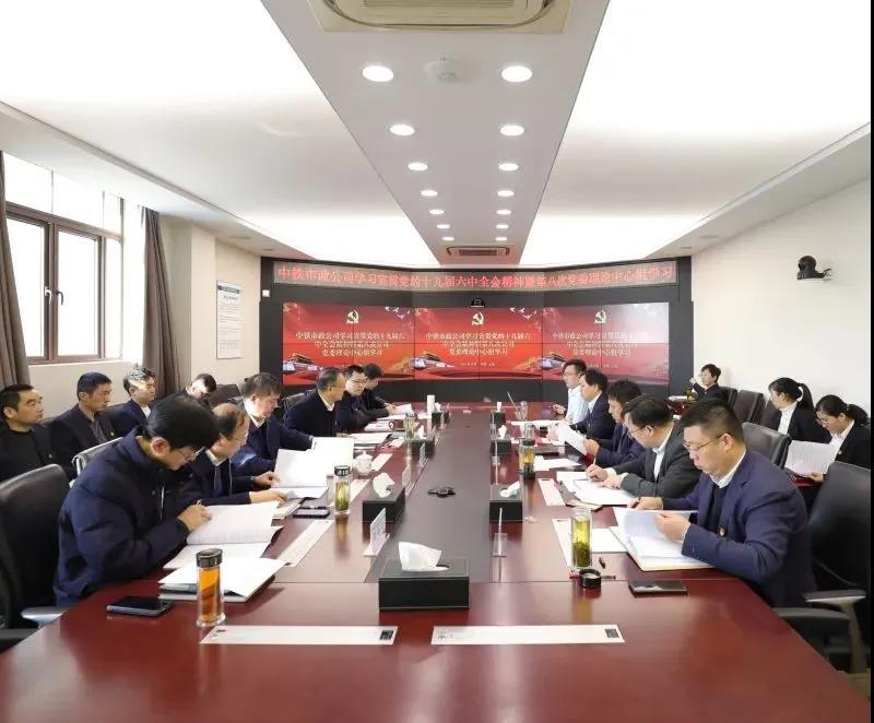 公司黨委學習宣貫黨的十九屆六中全會精神暨第八次黨委理論中心組學習