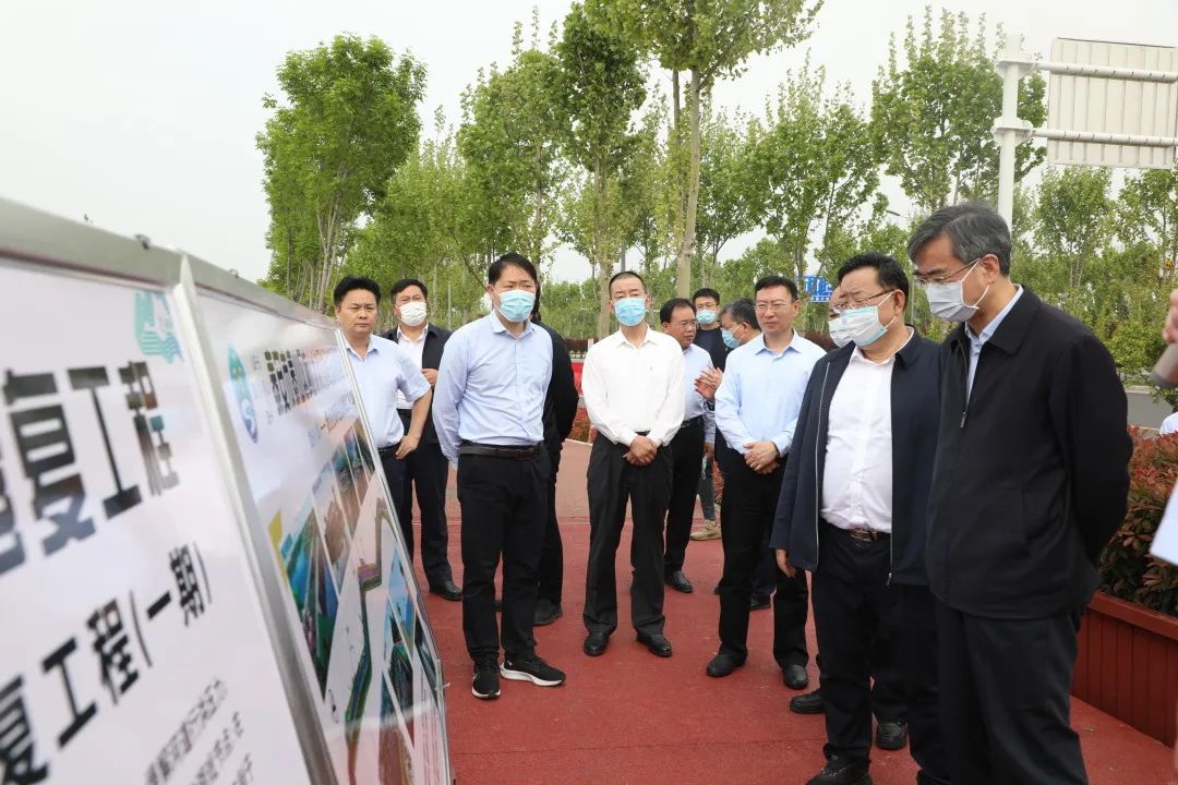山東省副省長曾贊榮到泰城水生態環境治理工程PPP項目調研指導工作