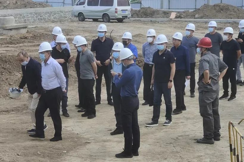 沈陽市副市長劉旭輝到沈陽南部三期污水處理廠項目視察指導工作