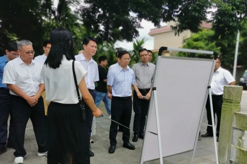 水利部珠江委副主任易越濤到海南省定安縣水系連通及水美鄉村試點縣項目調研
