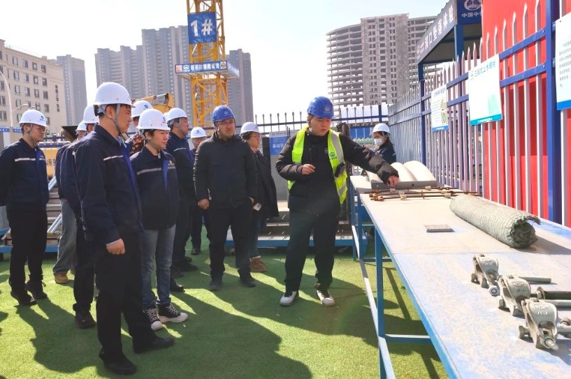 沈陽市渾南水務(wù)集團排水公司到渾南第二配水廠施工現(xiàn)場觀摩學(xué)習(xí)