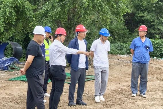 沈陽水務集團副總經理王金鵬到沈陽市西部區域近期（遼中區）供水工程轉輸泵站檢查指導工作
